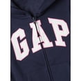 thumbnail image 2 of Sudadera con Capucha y Cierre Completo con Logo para Niñas GAP, Color Navy, Talla XS, 2 of 2