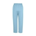 thumbnail image 5 of Women's Plus Size Solid Color Athletic Pants with Elastic Waist, Drawstring, and Side Pockets, 5 of 6