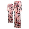 thumbnail image 3 of Binpure Robe Assortie Maman et Moi, Robe Florale à Carreaux à Manches Longues et Col Rond, 3 of 6