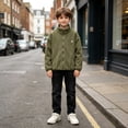 thumbnail image 6 of Boys Girls Sherpa Fleece Jacket Full-Zip Fuzzy Fleece Sweatshirt Kid Toddler Windproof Coat Soft Winter Jacket Thick Raincoat, 6 of 7