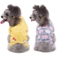 thumbnail image 2 of GHSDFBB Vêtements pour Chiens Petits Moyens Garçons Filles Combinaisons en Polaire Pyjamas Pyjamas pour Chiots Vêtements pour Chats Pyjamas d'Hiver pour Petits Chiens Chats 2 Pack, 2 of 7