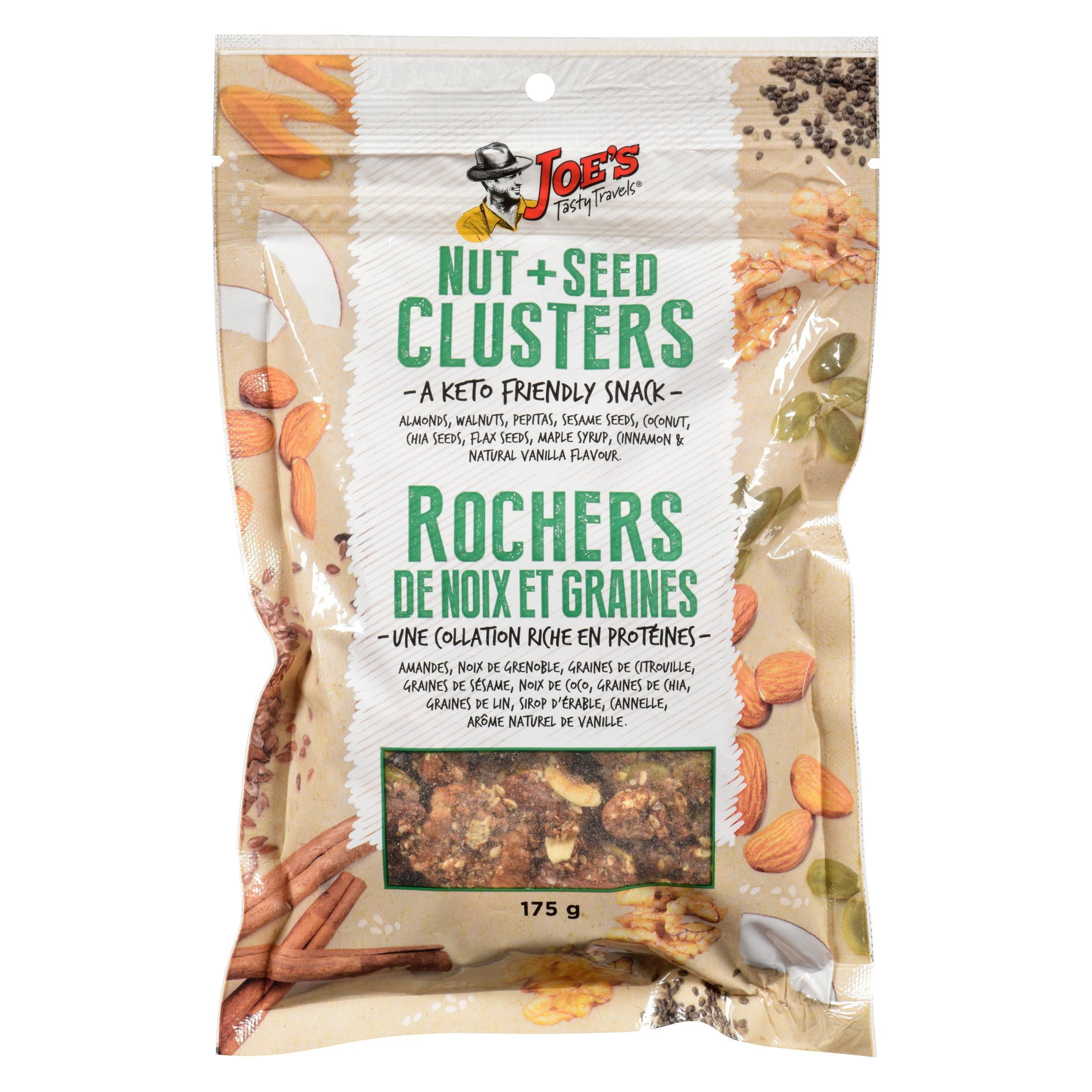 Joe's Tasty Travels Keto Friendly Clusters, 175g/6 oz. Bag {Imported from  Canada} - Walmart.com