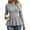 Gray, variant on Bxsruta Womens Tops Long Sleeve Crew Neck Shirts Ribbed Knit Peplum Blouses Casual Fitted