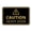 Black Gold, variant on Signs ByLITA Classic Framed Caution Heavy Door Door or Wall Sign Easy Installation | Health And Safety | Building And Warning Sign (Brushed Gold) - Small