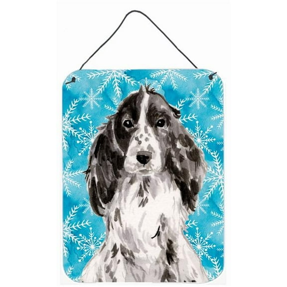 Black Parti Winter Wall or Door Hanging Prints - Black