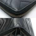 thumbnail image 5 of Pre-Owned GUCCI Marmont Round Zip Wallet in Black Leather (443123) for Women (188652) (Good), 5 of 10
