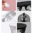thumbnail image 3 of 16 Piezas Ruedas Rodantes para Bote de Basura Muebles Caja de Almacenamiento Unidireccional Polea Resistente al Desgaste Silencioso, para Macetas, Calentadores Pequeños, Etc.—Negro + Blanco, 3 of 5