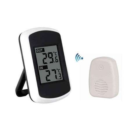 Digital Wireless Thermometer Remote Indoor Outdoor Temperature Gauge Receiver Transmitter Home Office