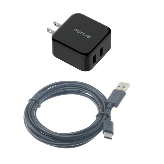 30W Quick Home Charger for Orbic Myra 5G UW, Magic 5G Phones - 6ft USB Cable 2-Port USB Power Cord Travel Wall AC Adapter J1N