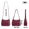 thumbnail image 5 of BadPiggies Crossbody Bag for Women Pocketbooks Soft PU Leather Purses and Handbags Multi Pocket Shoulder Bags - Red, 5 of 9