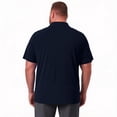 thumbnail image 5 of Big and Tall Polo Shirts for Men – Casual Short Sleeve Polo Stretch Jersey with Tonal Buttons – Sizes XLT-8XLT Navy 3XL, 5 of 6