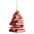thumbnail image 2 of Colgante Navideño Otoño-Invierno Colgante Navideño Con Forma De Árbol De Libros Nuevo Colgante Plano Acrílico Artículos Para Fiestas Navideñas Decoración Para Fiestas En El Patio, 2 of 2