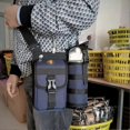 thumbnail image 4 of CHAO Bolsos de hombro con portabotellas de agua, bolso de mensajero portátil de gran capacidad para uso diario, trabajo, fiesta, al aire libre, color naranja, 4 of 5