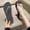 Black, variant on Surf Flip Flop Sandals for Women with Flexible Sole and Soft Jelly Strap, Lightweight Casual Slides Gray 6.5(M)