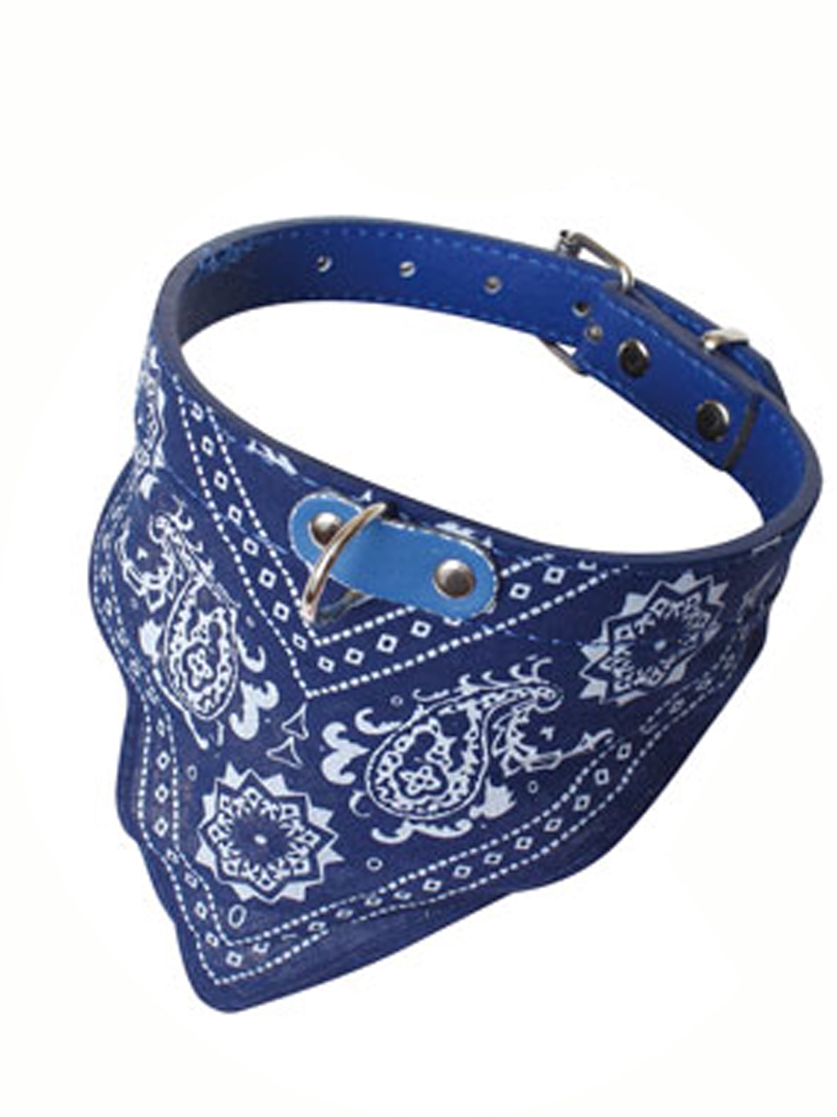 blue bandana dog collar