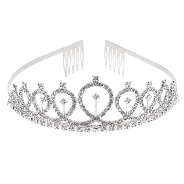 Weiweiguan Exquisite Women Crown Wedding Crown Headdress Rhinestone Bride Tiara Decor