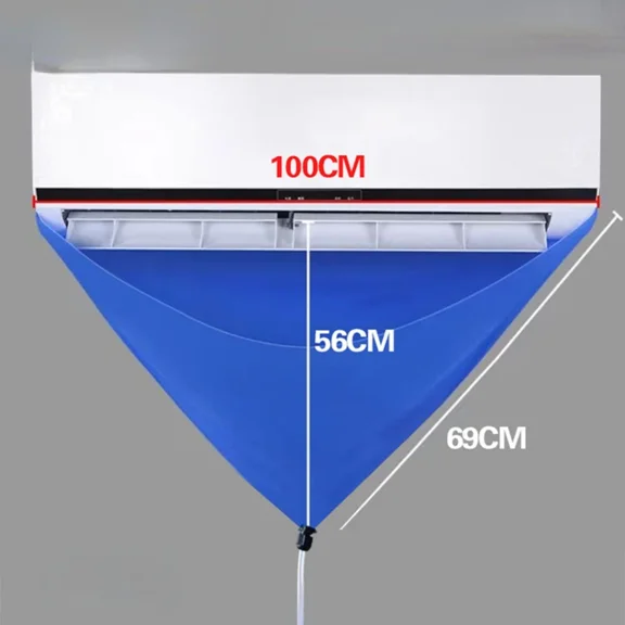 100cm Air Coditioning Cleaning Cover Bag PVC Thickened Cleaner with Water Pipe Home 1-1.5P Split Hanging Air Conditioner Tools
