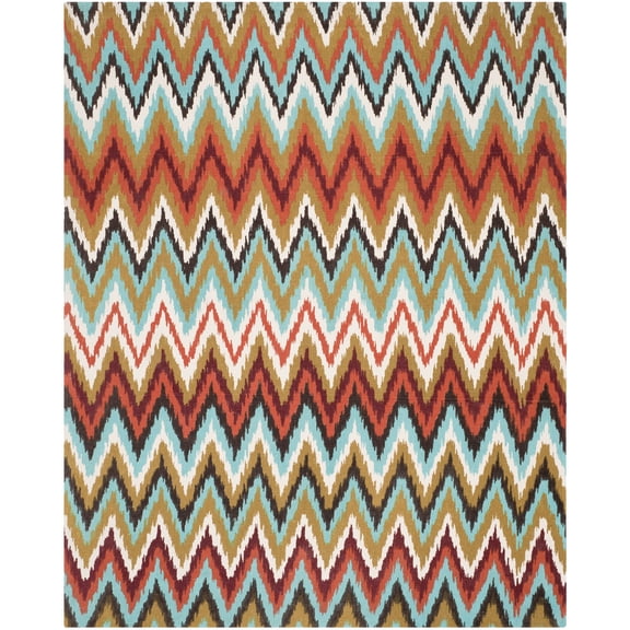 Safavieh Cedar Brook Carthach Hand Loomed Multicolor Chevron Area Rug, 9' x 12'