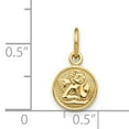 thumbnail image 3 of Collier Petit Ange en Or Jaune 14k Pendentif Religieux, 3 of 7