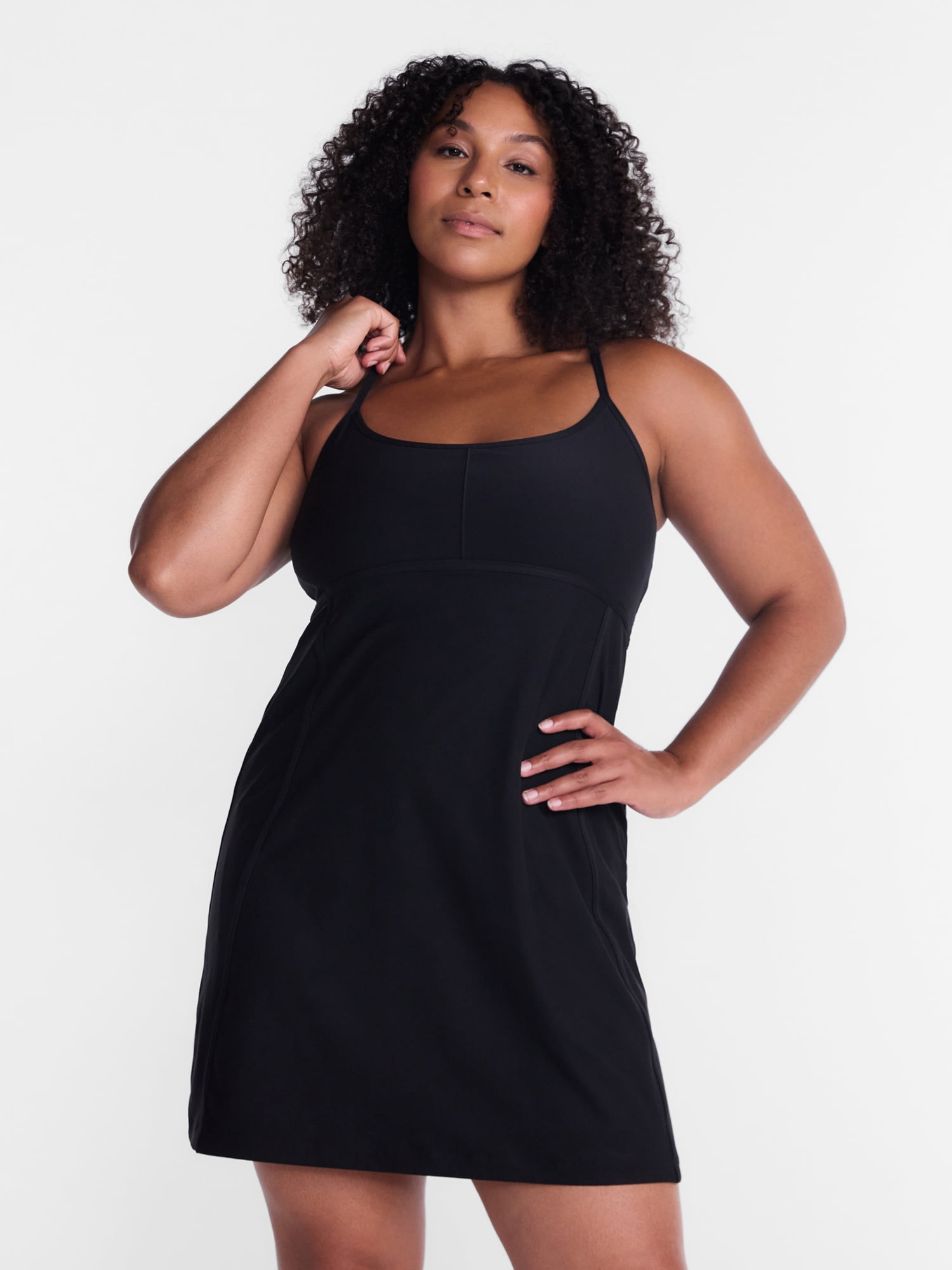 Athletic Works Women's Soft Wash Active Dress with Liner, Sizes XS-XXXL