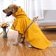 thumbnail image 4 of Impermeable ajustable con capucha para perros, impermeable y reflectante, chaqueta impermeable para perros, ropa de lluvia para perros pequeños, medianos y grandes (M, naranja), 4 of 5