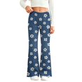 thumbnail image 3 of MuXiKeJi Clothes Y2K Jeans Women Baggy Cute Print Elastic Waist Wide Leg Flared Denim Pants Regular Fit Long Casual Bottoms Girls Jeans, 3 of 8