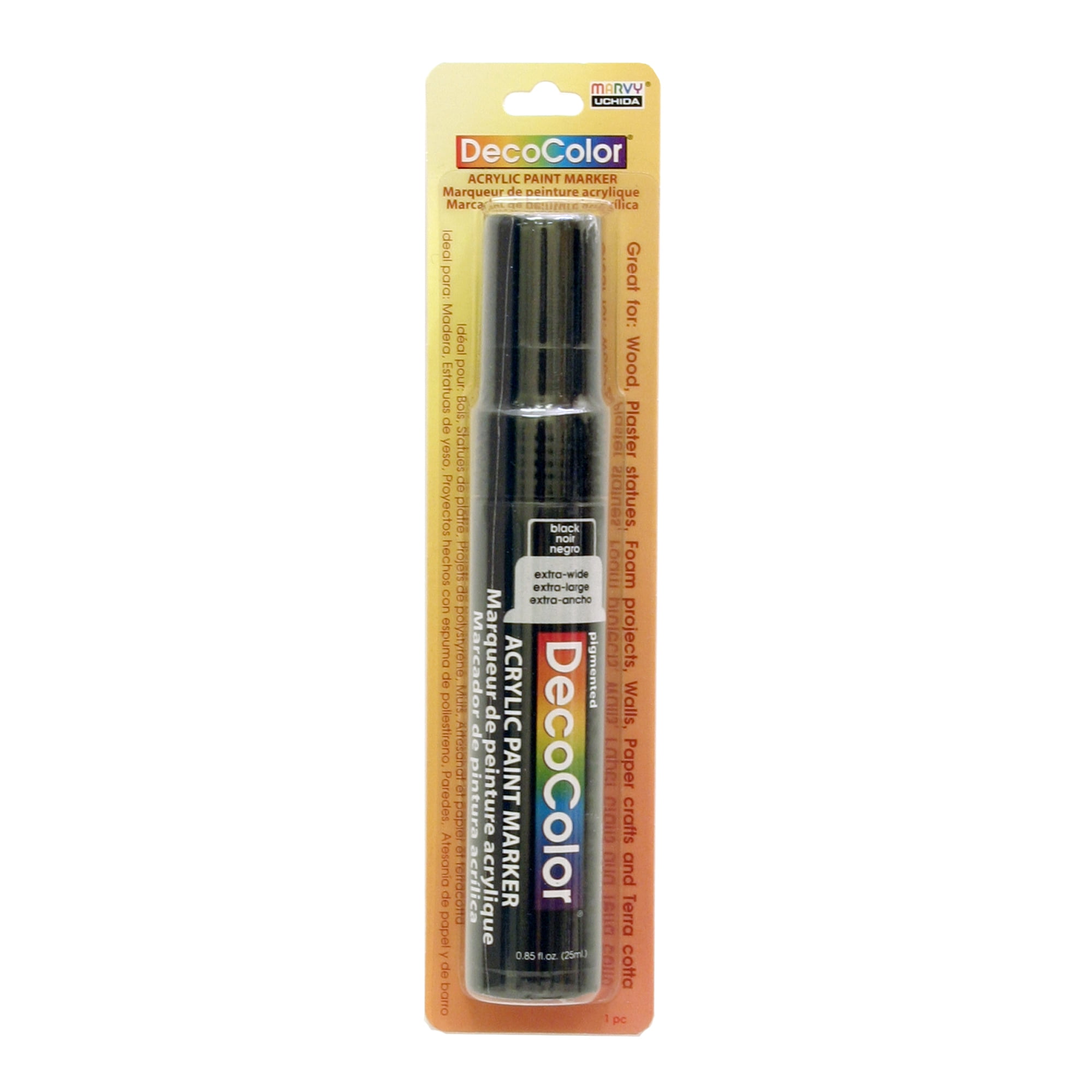 Marvy Uchida Decolor Acrylic Paint Marker Jumbo Black