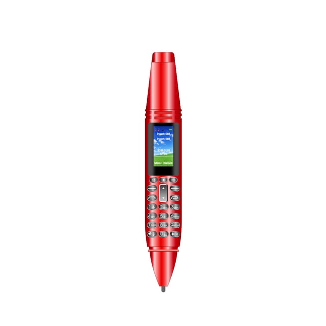 Seitruly Mini teléfono móvil Dispositivo inteligente Suministros digitales Cámara de tamaño compacto Dispositivos de llamada de marcador Electrónica Rojo