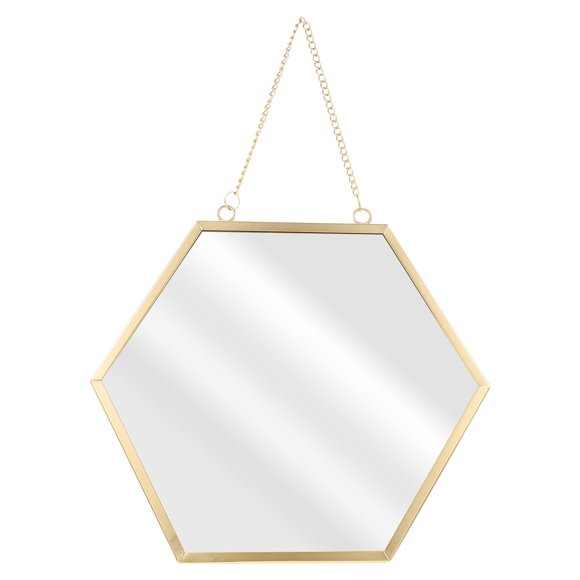 Shisuyan Modern Style Hexagon Shape Hanging Mirror Household Wall Decorative Mirror