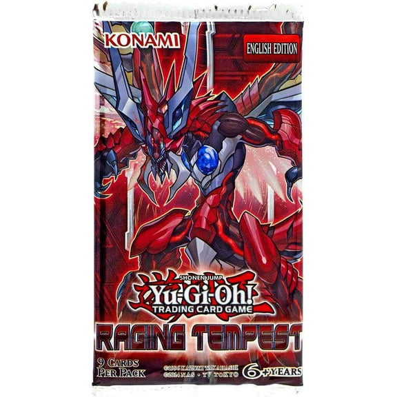 YuGiOh Trading Card Game Raging Tempest Booster Pack (9 Cards, Unlimited)