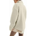 thumbnail image 5 of Maternity Baby Wearing Jacket, Women's 2-in-1 Winter Coat with Kangaroo Pocket, Heavyweight Fleece Zip Up Front for Mother and Infant, 5 of 9