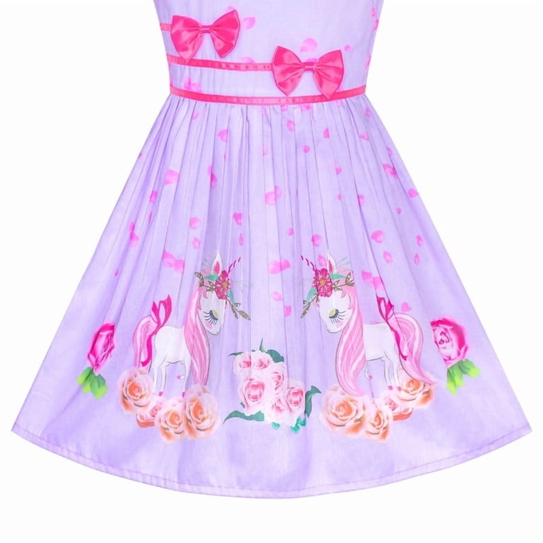 purple unicorn dress Purple "My Unicorn Princess" Floral Tutu Dress ARIA KIDS