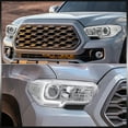 thumbnail image 4 of AJP Distributors Chrome Housing Clear Lens Reflector Signal Driving Projector Headlights + LED DRL Strip Lamps Assembly Pair Compatible/Replacement For Toyota Tacoma 2016 2017 2018 2019 2020 2021 2022, 4 of 10