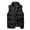 Black, variant on TMOYZQ Men's Puffer Vest Outerwear Sleeveless Jacket Casual Fall Bubble Zipper Winter Outdoor Warm Water-Resistant Coat Size S to 2XL on Clearance