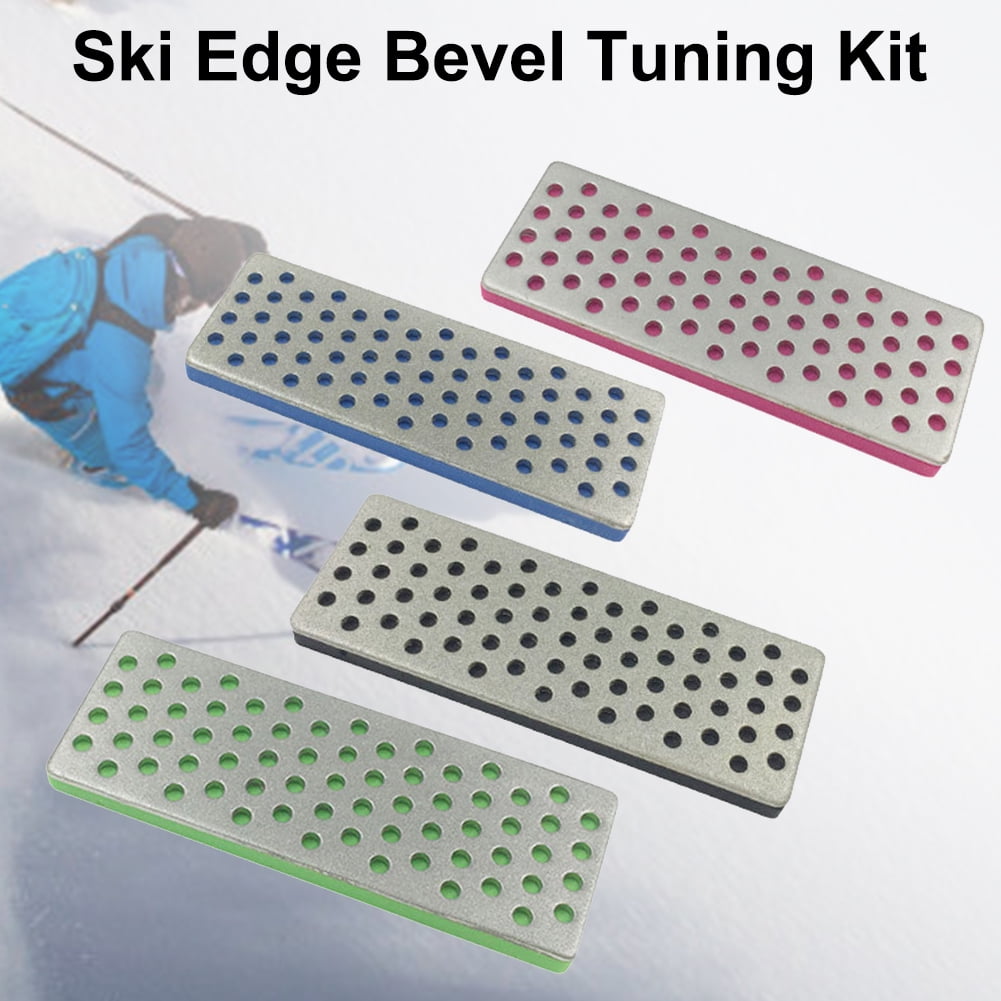 Akoyovwerve 4PCS Snowboard Ski Edge Bevel Tuning Kit WearResistant