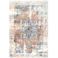 thumbnail image 2 of nuLOOM Harriet Vintage Medallion Fringe Area Rug, 3' x 5', Ivory, 2 of 2