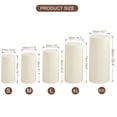thumbnail image 2 of Uxcell Set de 5 Fundas de Spandex para Soporte de Cilindro, Beige (Tela Elástica), 2 of 5