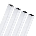 thumbnail image 1 of Paquete de 4 tubos cuadrados de aluminio 6063 de 250 mm, 12x12 mm de ancho exterior y 1 mm de grosor de pared, tubos de aluminio sin costura para construcción de marcos, 1 of 6