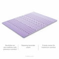 thumbnail image 2 of Lucid 2-inch Lavender Scented Zoned Memory Foam Mattress Topper, 2 of 7