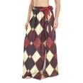 thumbnail image 2 of Women Sarong Wraps Brown Checkered Plaid Pattern Swimsuit Beach Pareo Bikini Coverups Skirt M, 2 of 7