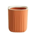 thumbnail image 6 of Desktop Solid Color Wastebaskets Trash Bin with Bag Holder Rim Suitable for Most Trash Bag  Gray, 6 of 6