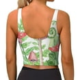 thumbnail image 4 of Goofa Amanita Fly Agaric Printed Sports Bras for Women, High Impact Running Bra Workout Crop Tank Tops Longline Sports Bra Push up-Medium, 4 of 9