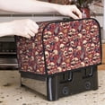 thumbnail image 6 of KLL Skull record Guitar music Print 2 Slice Toaster Dust Covers Kitchen Small Appliance Cover with 2 Pockets,Can hold Jam Spreader Knife & Toaster Tongs (11.4 x 7.9 x 7.5), 6 of 6