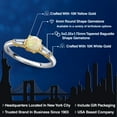thumbnail image 2 of Gem Stone King 10K Two Tone Gold White Ethiopian Opal and Lab Grown Diamond Engagement Ring for Women | 0.86 Cttw | Round Cabochon 6MM | Gemstone October Birthstone | Size 9, 2 of 6