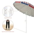 thumbnail image 5 of Yescom 8 Ft Outdoor Beach Umbrella US Flag UV Protection Sunshade Tilt Sand Anchor Pool Backyard Camping Trip Parasol, 5 of 9