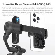 FeiyuTech SCORP mini 3 Kit | 3-Axis Gimbal Stabilizer with AI Ttracking and Gesture Control, Payload up to 4.4 lbs for Vlogging Cameras, iPhone Smartphones and Action Camera