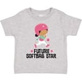 thumbnail image 3 of Inktastic Future Softball Star Cute Girls Girls Toddler T-Shirt, 3 of 5