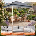 thumbnail image 3 of COBIZI Pop-up Gazebo 12x12 Outdoor Gazebo Canopy with Mosquito Netting Patio Tent Backyard Canopy with 2-Tiered Vented Top 3 Adjustable Height and 144 Square ft of Shade,Dark Gray, 3 of 13