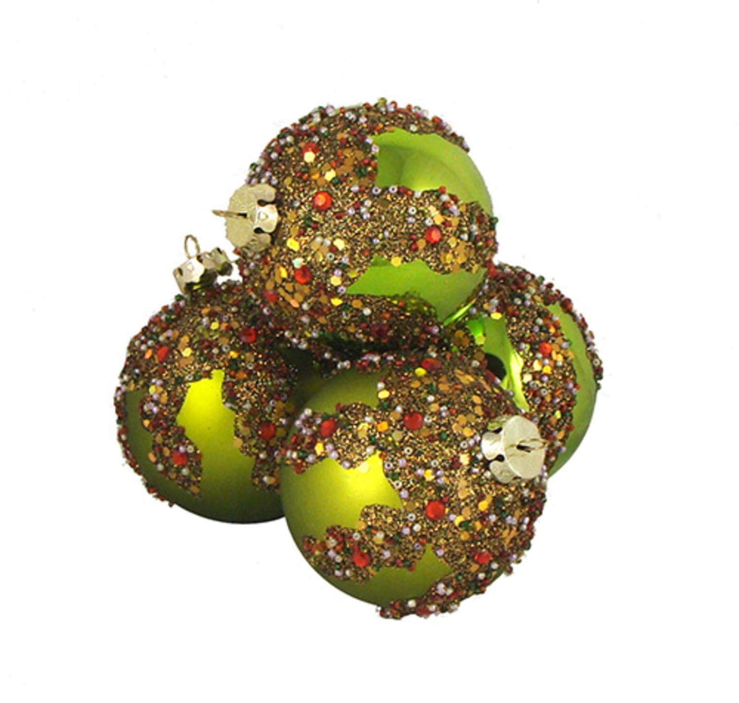 beaded ball ornaments