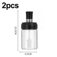 thumbnail image 2 of Tarro para salsa, cuchara combinada de vidrio transparente con tapa, botes para almacenar condimentos, especias, sal, azúcar, 2 of 5